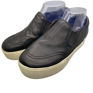 Ash Leather Platform Loafers Black White‎ Sole Euro 38